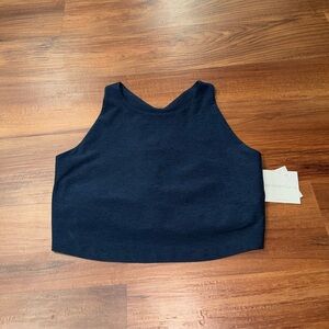 Beyond Yoga By Focus Cropped Tank 2XL Black NWT Made in USA Athleisure